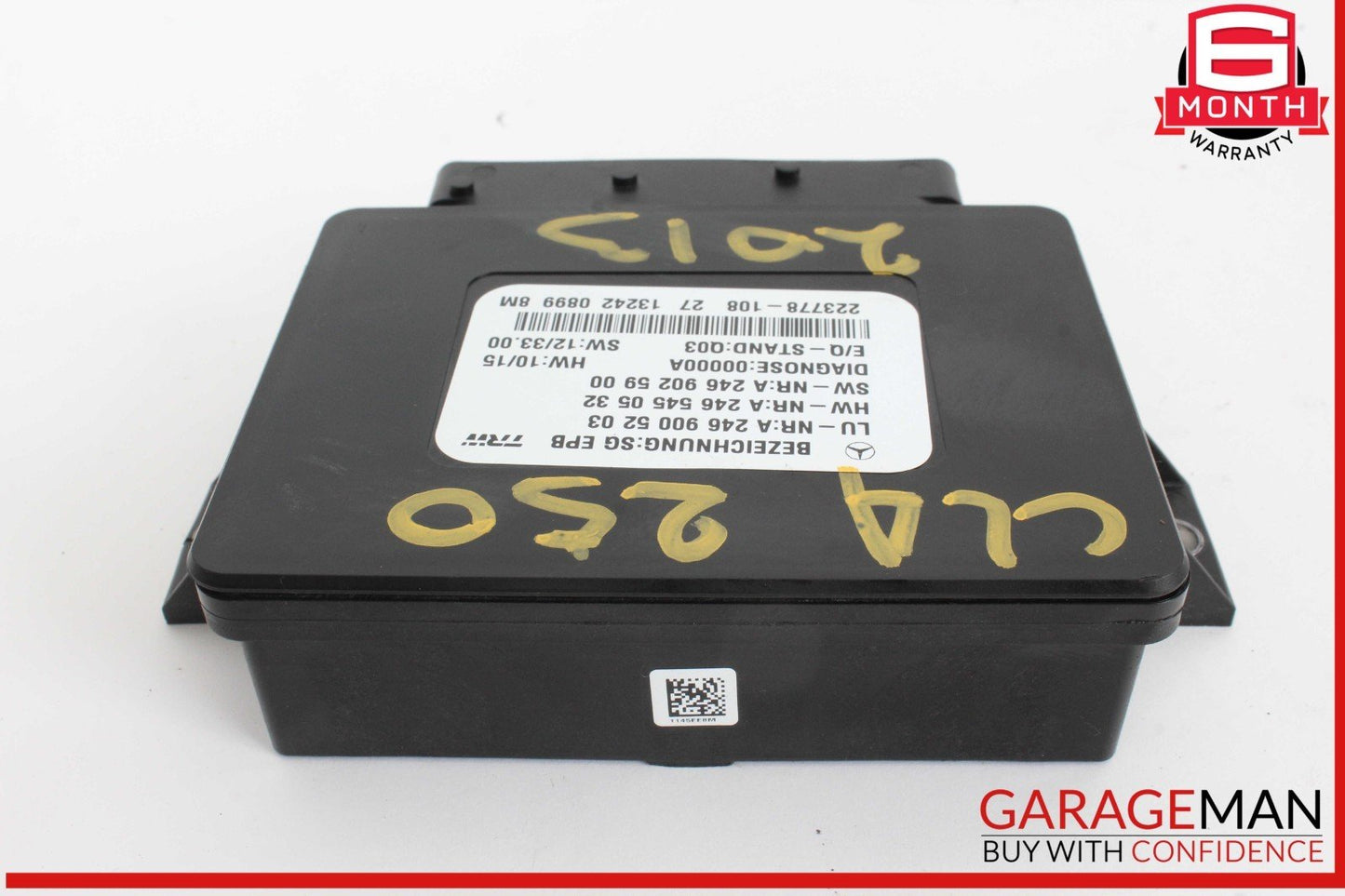 14-18 Mercedes W117 CLA250 Parking Brake Electronic Computer Control Module Unit