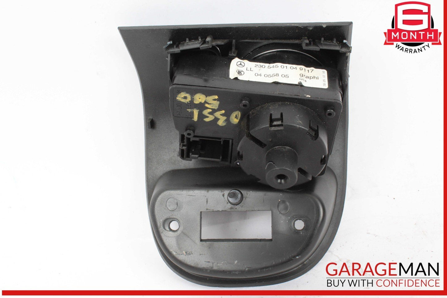 03-12 Mercedes R230 SL500 Headlight Lamp Control Switch Module Trim Panel Assy