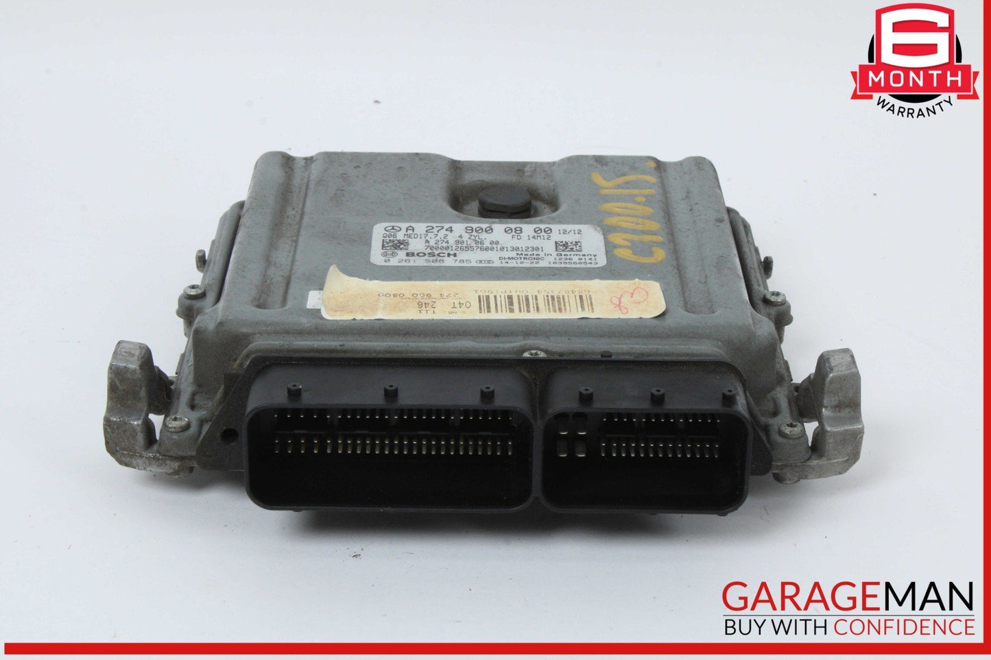 15-20 Mercedes W205 C300 GLC350e E300 M274 2.0L ECU ECM Engine Control Module