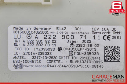 14-19 Mercedes W205 C300 S600 GLC350 S550 Keyless Go Entry Control Module OEM