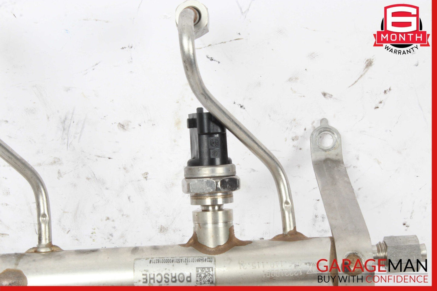 11-16 Porsche Panamera 970 3.6L V6 Fuel Injector Rail w/ Fuel Injectors OEM