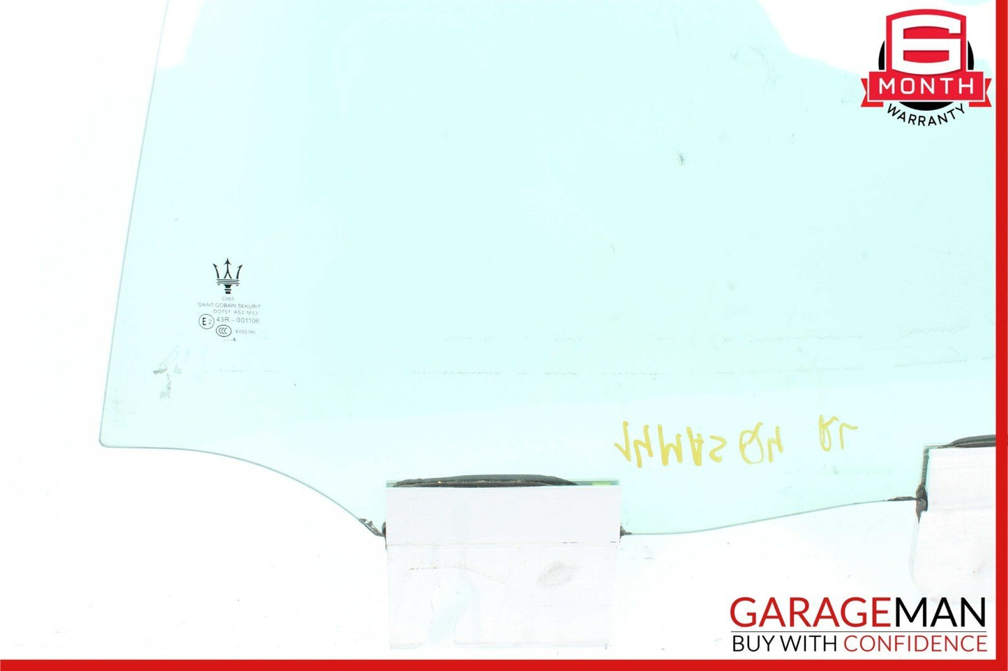 14-17 Maserati Ghibli Rear Left Driver Side Door Window Auto Glass Clear OEM