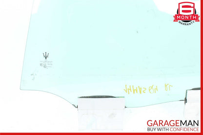 14-17 Maserati Ghibli Rear Left Driver Side Door Window Auto Glass Clear OEM