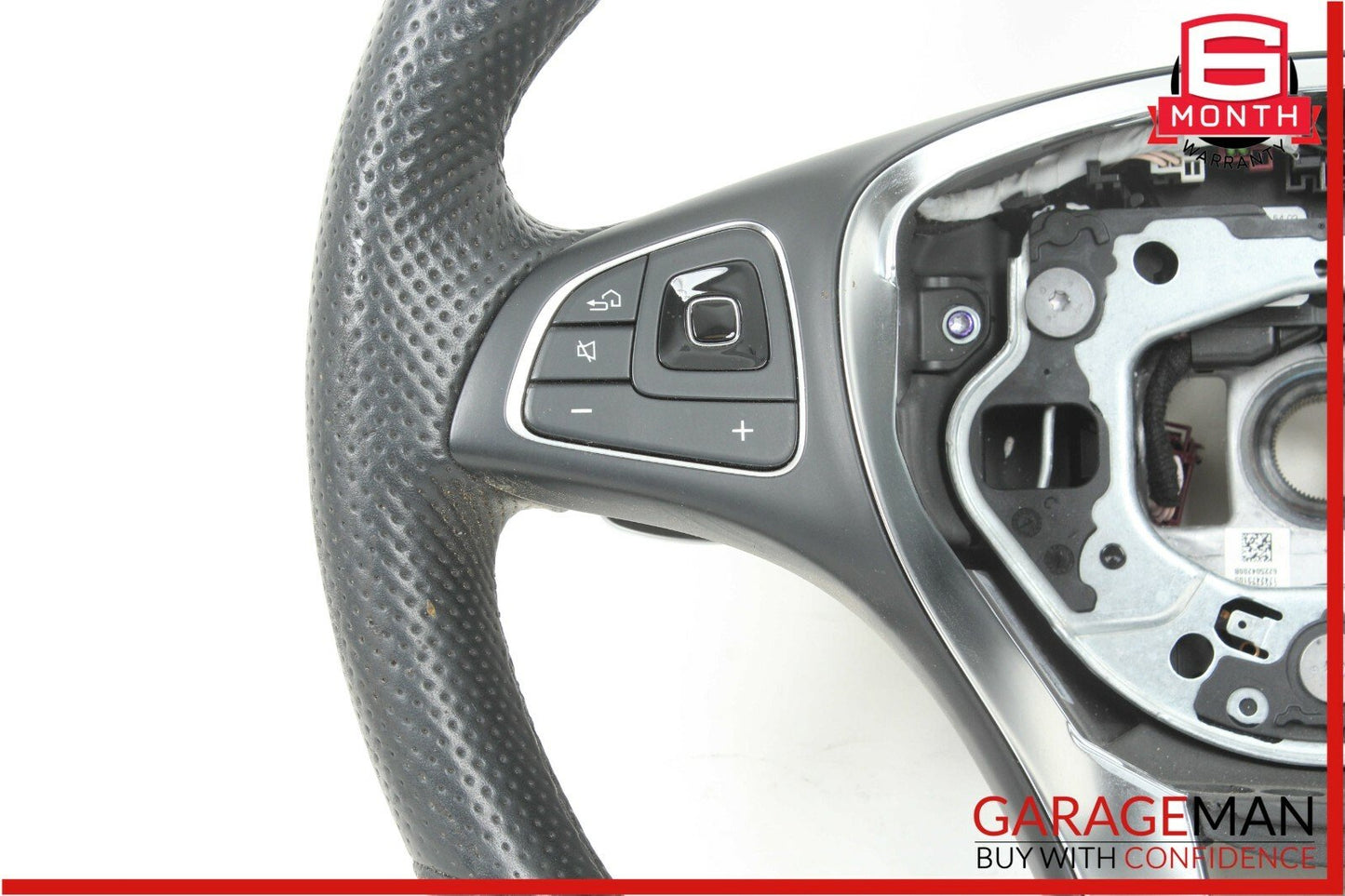16-18 Mercedes W213 E250 E400 AMG Sport 3 Spoke Steering Wheel Assembly Black