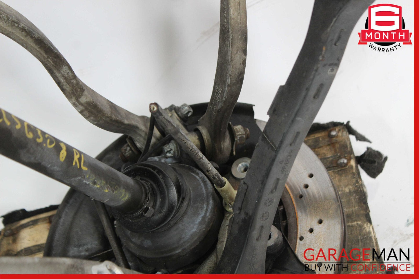 15-20 Mercedes W205 C300 Rear Left Spindle Knuckle Hub Shaft Rotor Disc Assy