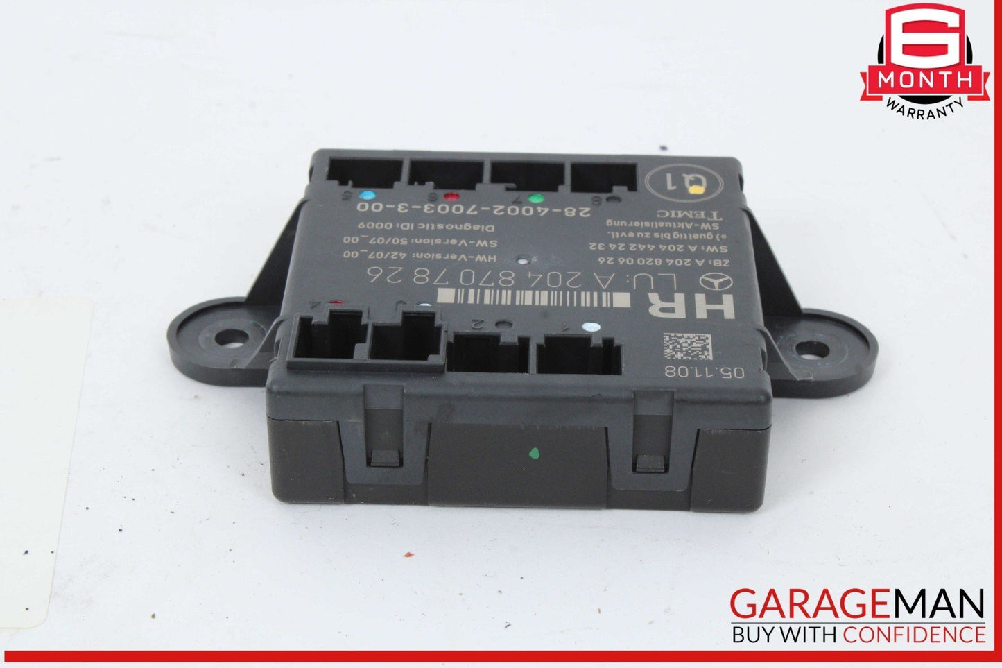 08-18 Mercedes W204 C300 C350 GLK350 Rear Right Side Door Control Module Unit