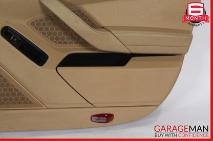 10-16 Porsche Panamera 970 Front Right Interior Door Panel Cover Trim Assy Beige
