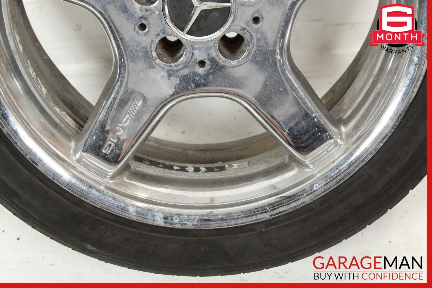 03-12 Mercedes R230 SL550 SL65 AMG Rear Wheel Tire Rim 8.5Jx18H2 ET30 OEM
