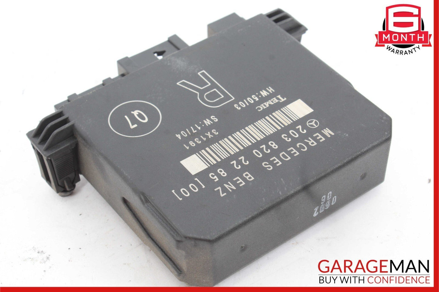 01-07 Mercedes W203 C230 C240 C320 Rear Right Door Control Module 2038202285 OEM