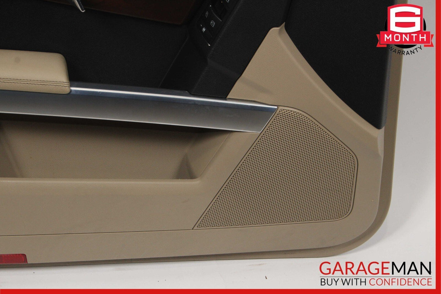 10-15 Mercedes X204 GLK350 Front Left Side Interior Door Trim Panel Cover Brown