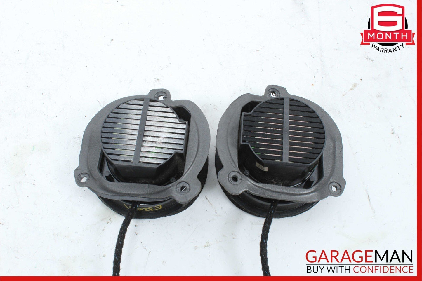 96-03 Mercedes W210 E320 Rear Right & Left Side Door Sound Speakers Set OEM