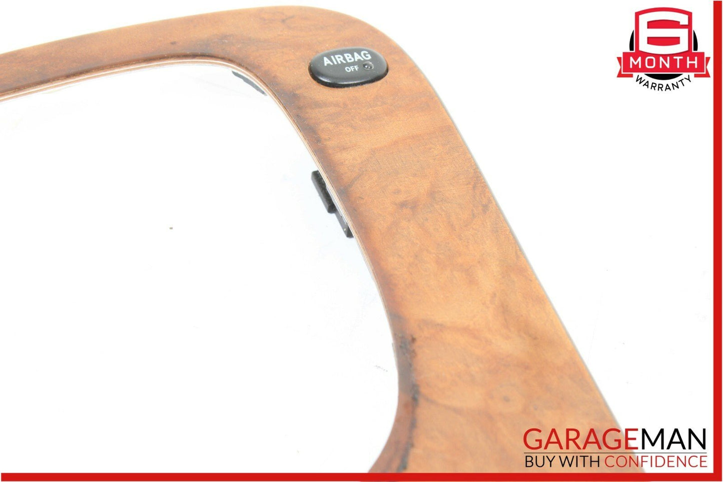 00-02 Mercedes W220 S600 Front Center Console Gear Shifter Trim Panel Cover Wood