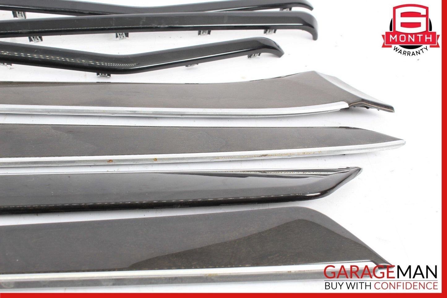 14-16 Mercedes W212 E350 Interior Door Panel Trim Strip Moldings Set of 8 Pc OEM