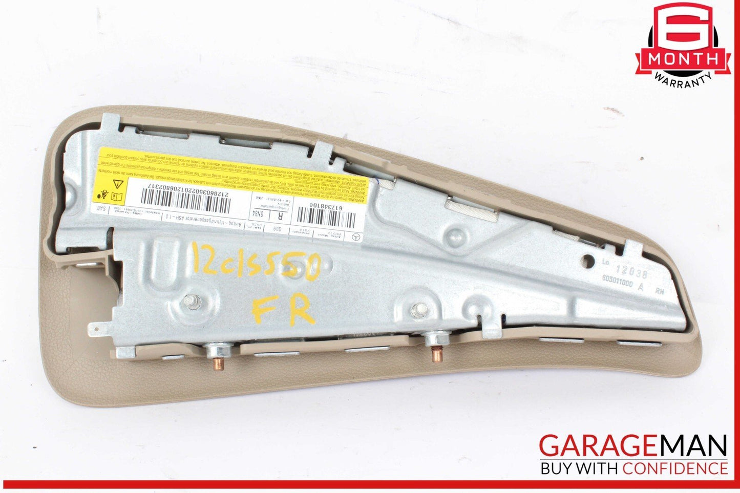 10-18 Mercedes W218 CLS550 Front Right Side Seat Side Airbag Air Bag Beige