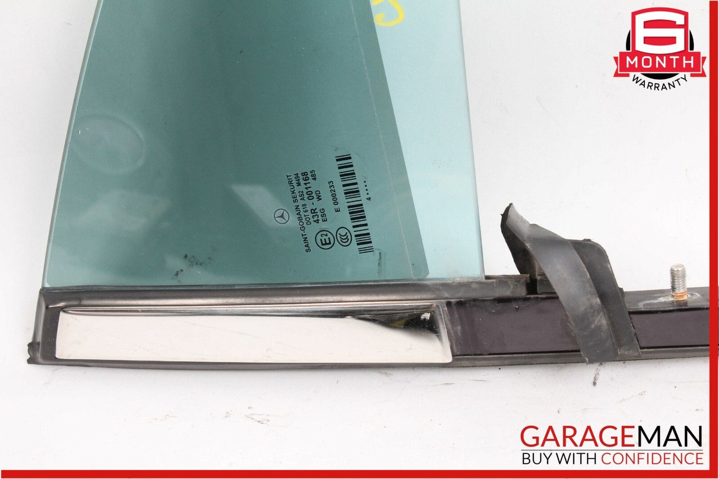 06-11 Mercedes W219 CLS500 Rear Left Side Quarter Window Glass Panel Assembly