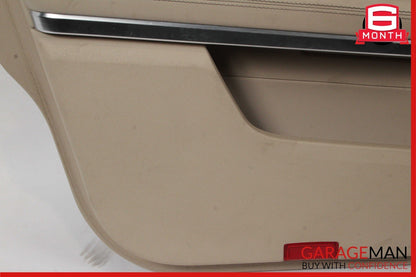 14-16 Mercedes W212 E350 E550 Front Left Side Interior Door Panel Cover Beige