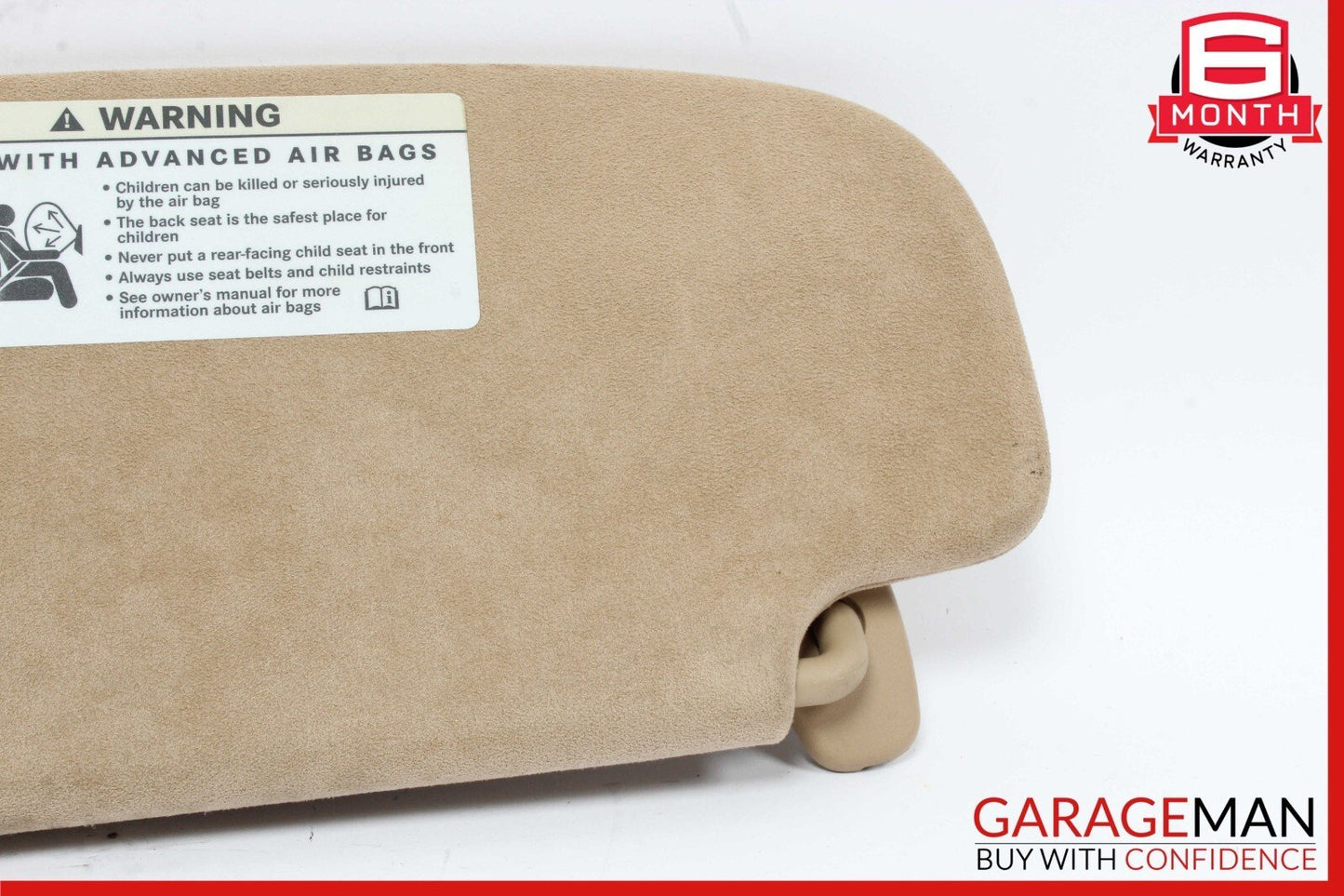 Mercedes W221 S550 S600 CL550 Front Right Sun Visor Shade Sunvisor Suede Brown