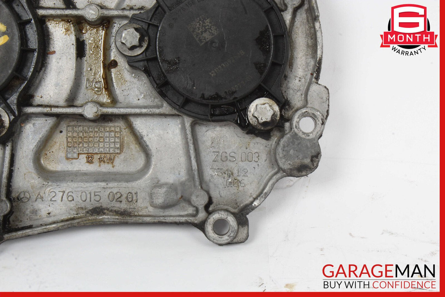 12-18 Mercedes X166 GL450 Front Right / Left Engine Timing Chain Cover Plate