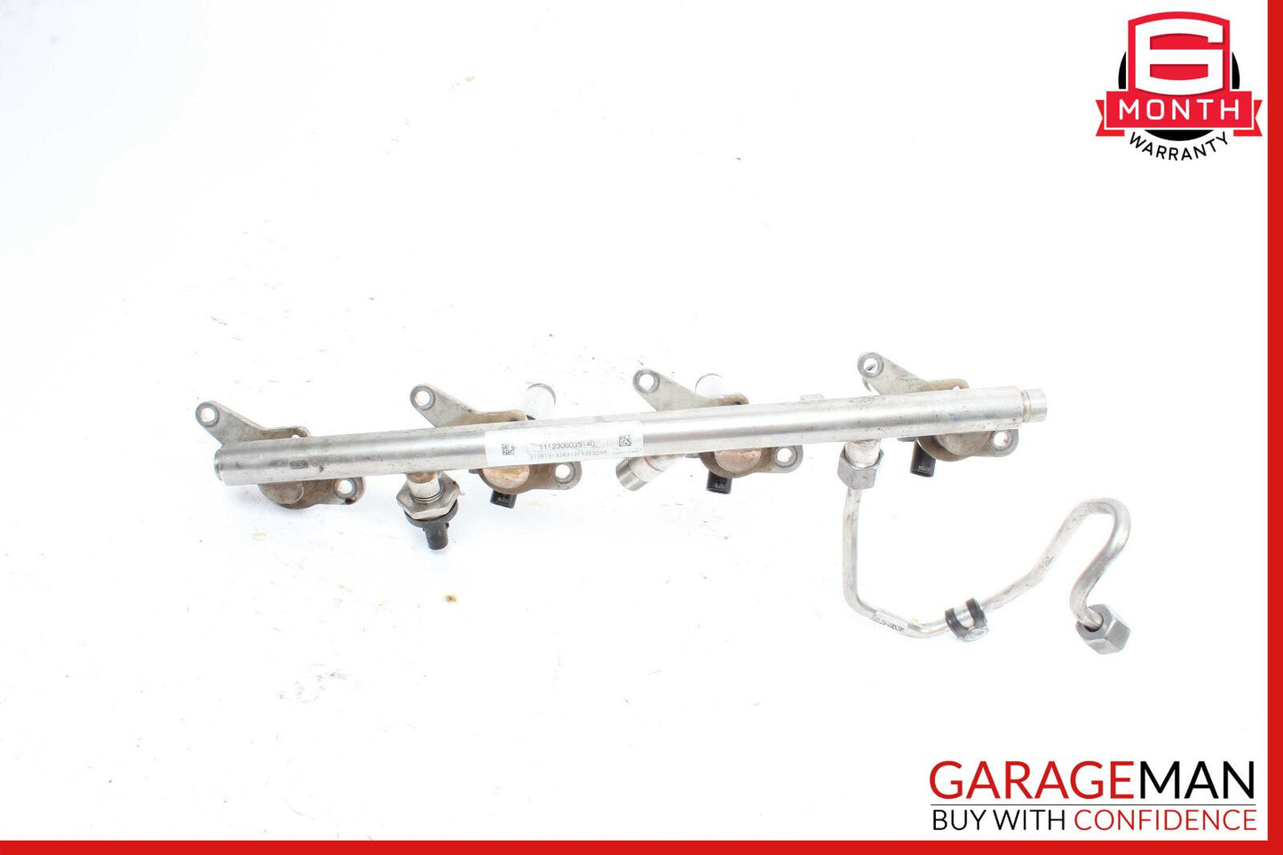 11-19 Mercedes W218 CLS550 E550 Right Fuel Injection Rail Line w/ Injectors OEM
