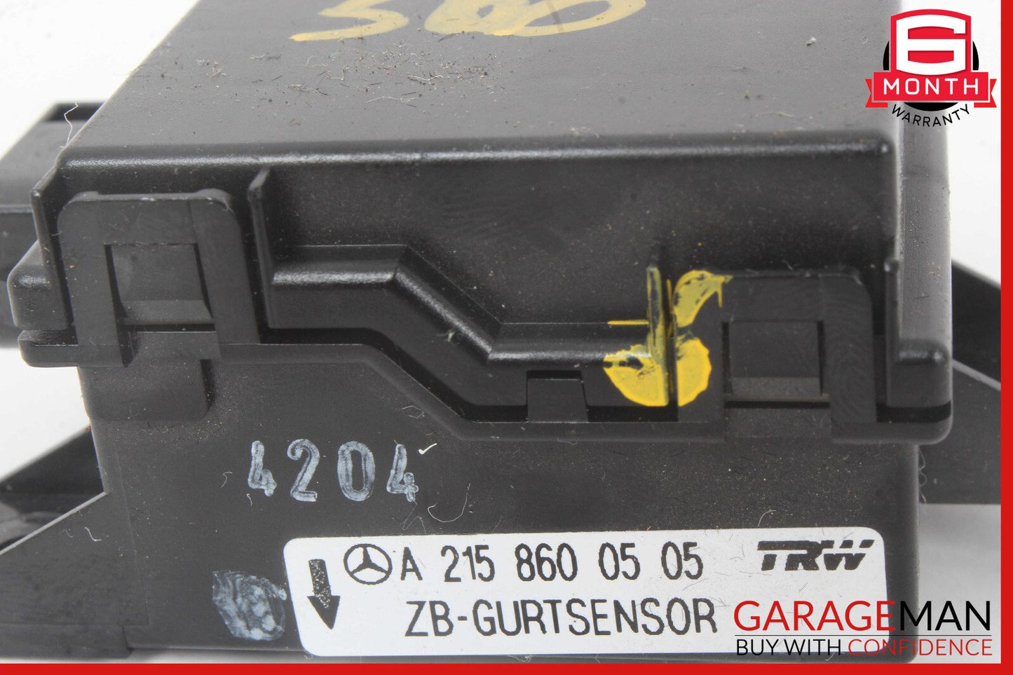 00-13 Mercedes R230 SL500 Seat Belt Seatbelt Tension Sensor 2158600505 OEM