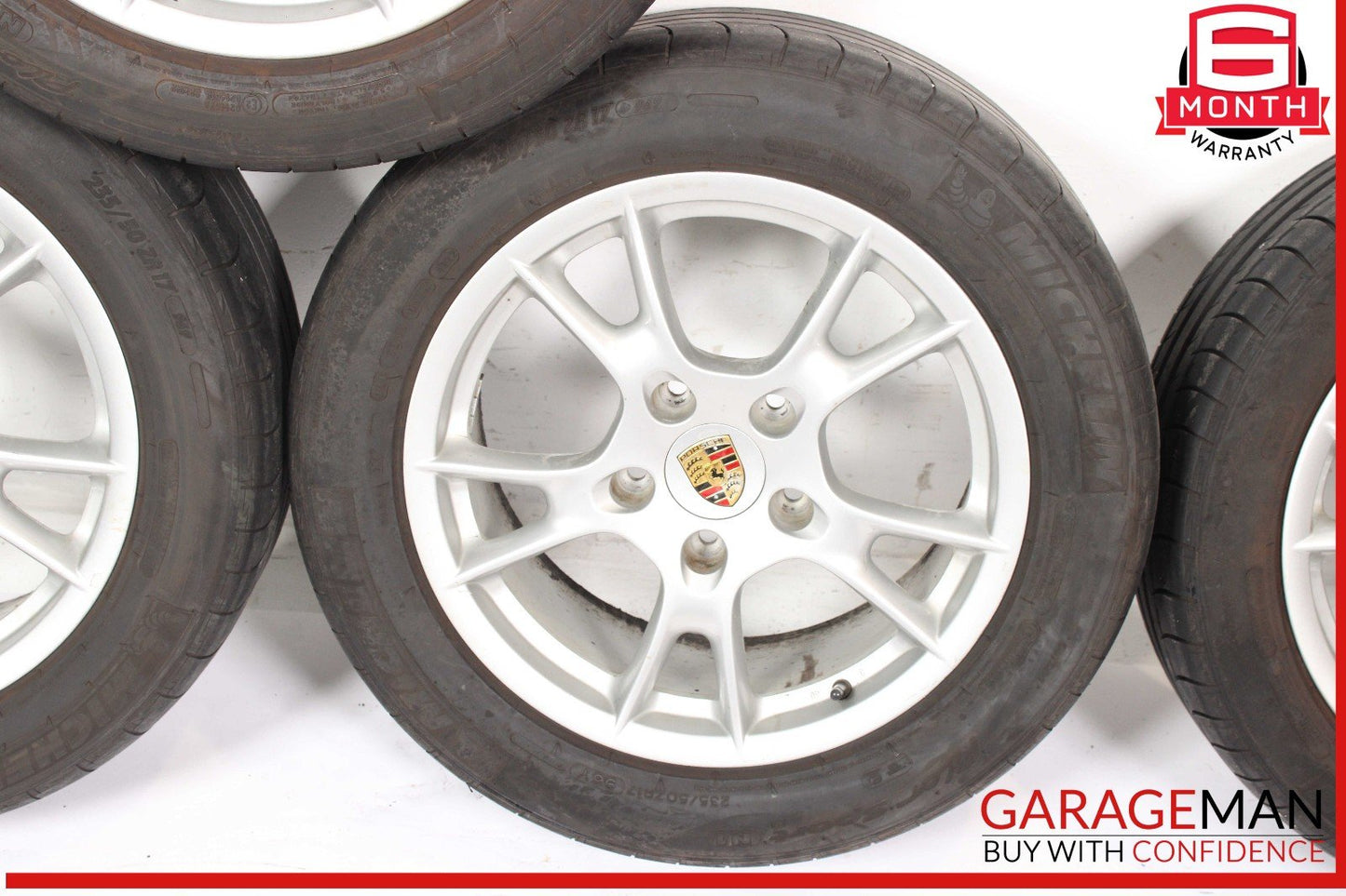 05-08 Porsche Boxster Cayman Wheel Tire Rim Set of 4 Pc R17 OEM