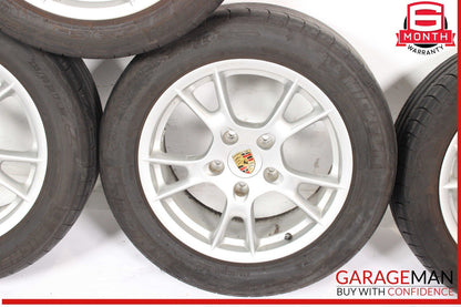 05-08 Porsche Boxster Cayman Wheel Tire Rim Set of 4 Pc R17 OEM