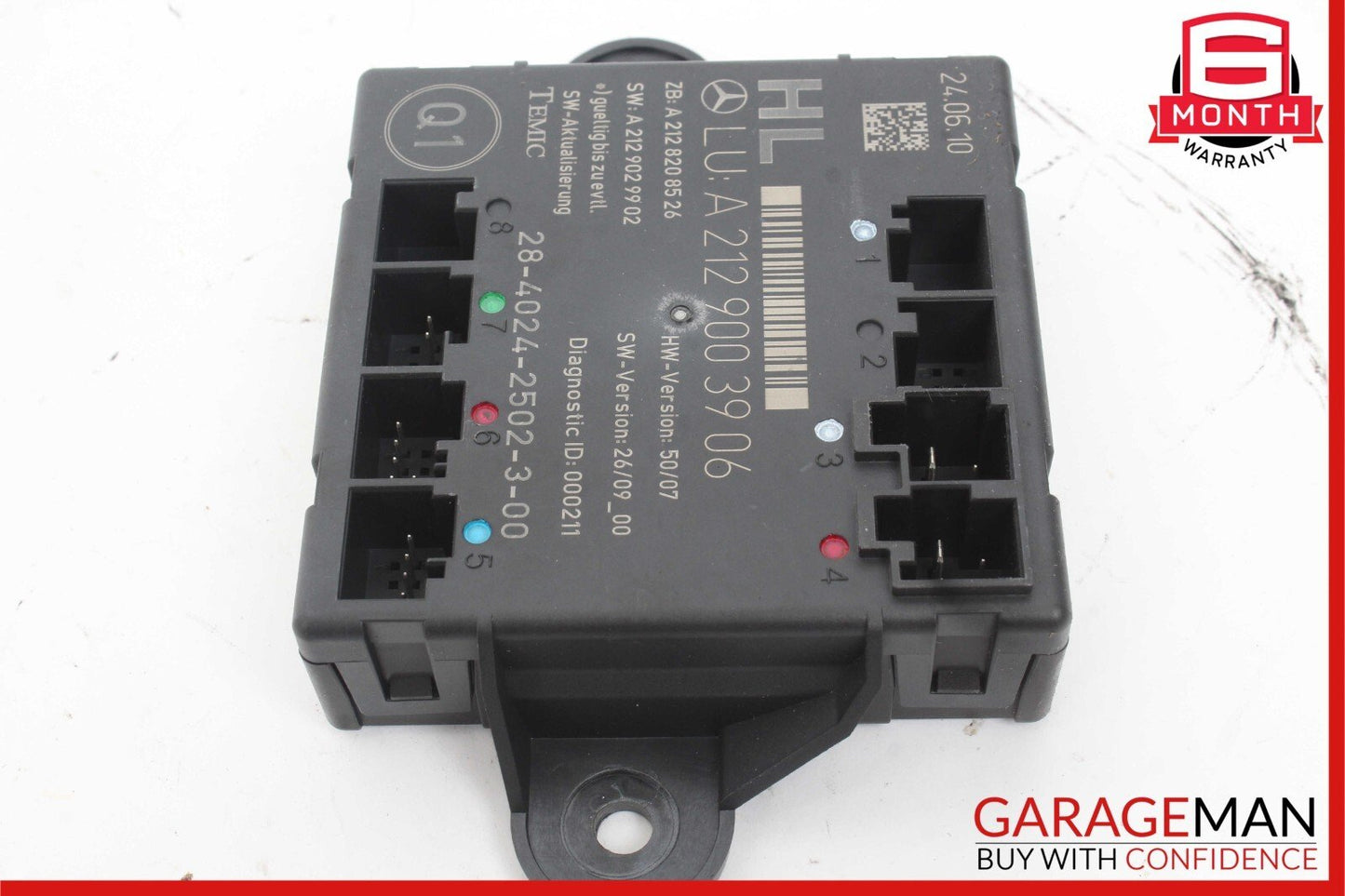 08-18 Mercedes W212 E550 C300 CLS550 Rear Left Side Door Control Module OEM