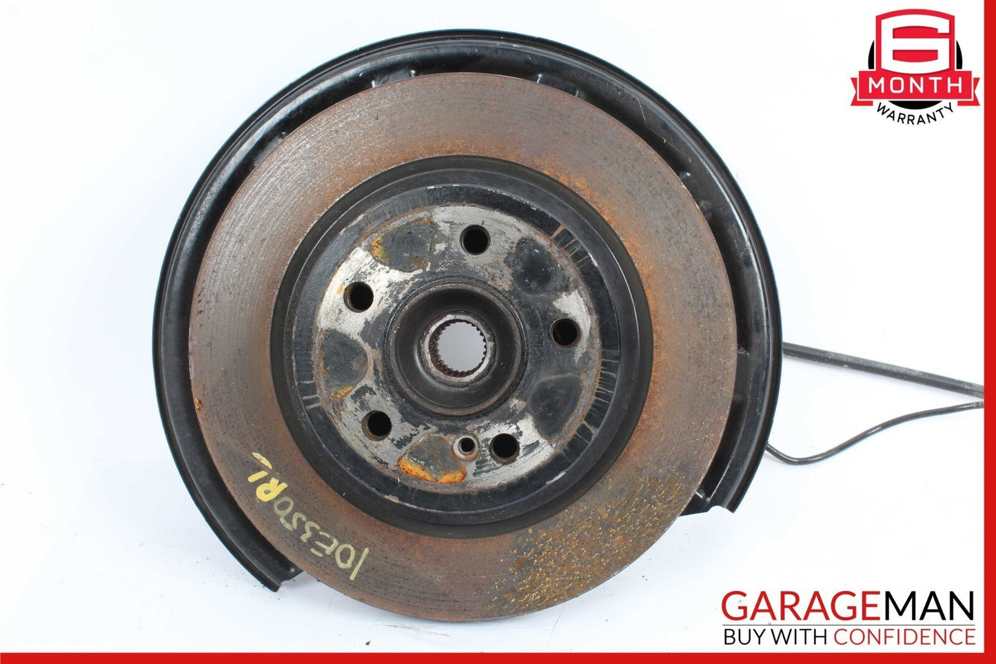 10-18 Mercedes W212 E350 Rear Left Side Spindle Knuckle Hub w/ Rotor Disc OEM