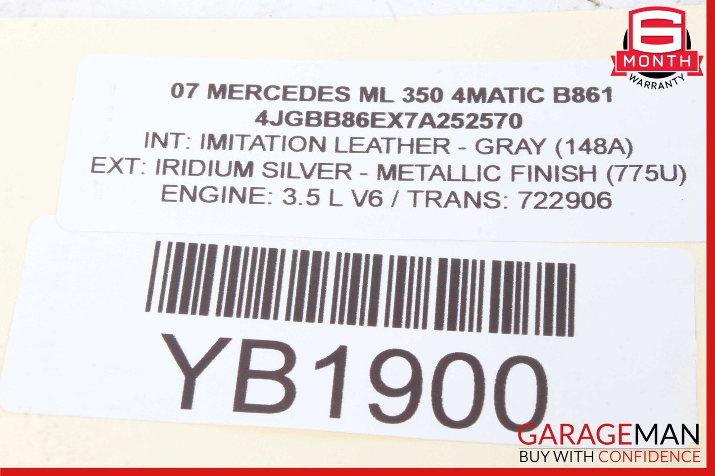 06-13 Mercedes W164 ML350 GL450 Front Left Driver Side Door Control Module OEM