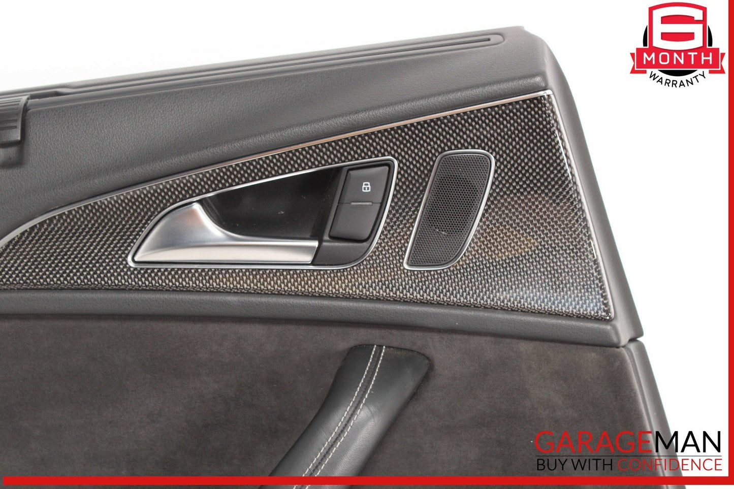13-18 Audi S6 Rear Left Driver Side Interior Door Panel Trim Cover OEM