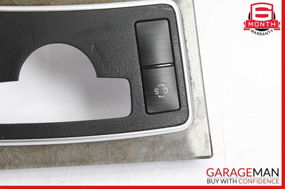 10-13 Mercedes W212 E350 E400 E550 Center Console Switch Trim Cover Bezel Wood