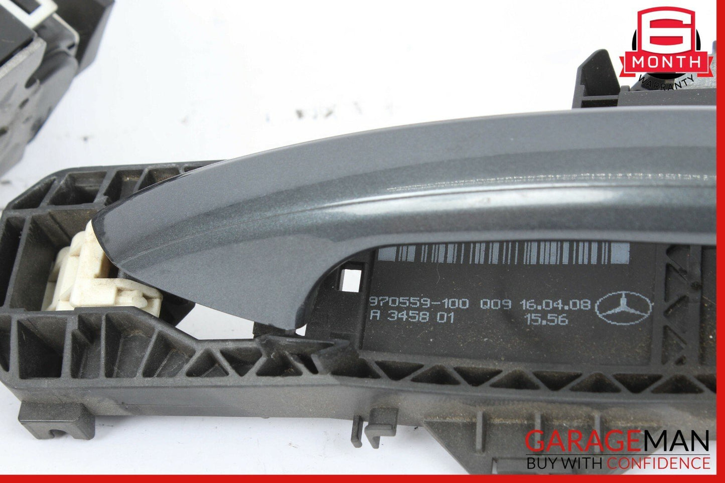 08-11 Mercedes W204 C350 Rear Right Door Lock Latch Actuator w/ Handle Grey