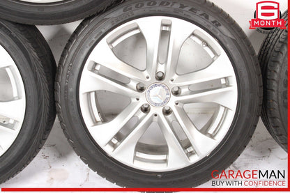 10-11 Mercedes W207 E350 E550 Complete Wheel Tire Rim Set of 4 Pc R17 OEM