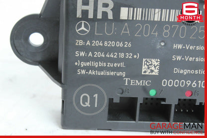 08-14 Mercedes W204 C350 C300 Rear Right Side Door Control Module 2048702526 OEM