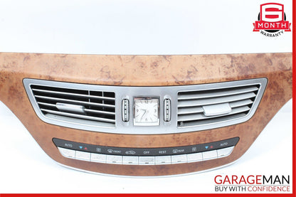 07-09 Mercedes W221 S550 Center Dash Trim Bezel Air Vent A/C Heater Assembly OEM