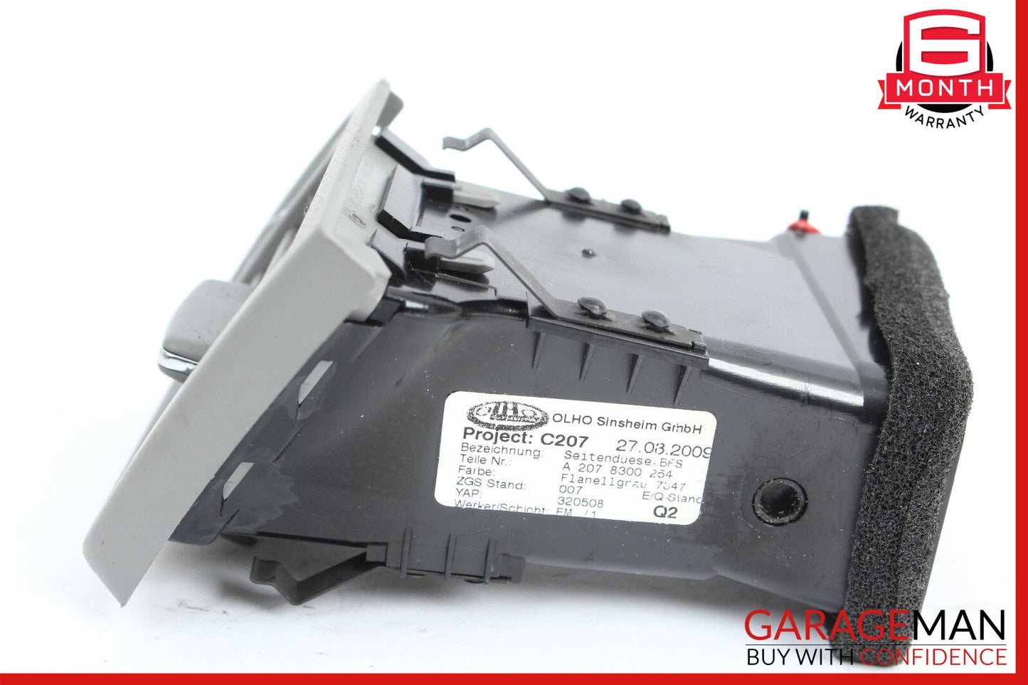 10-13 Mercedes W207 E350 Coupe Front Right Dashboard AC A/C Air Vent OEM