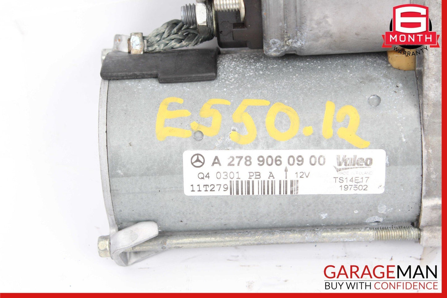 11-20 Mercedes W218 CLS550 S550 SL550 E550 M278 Engine Starter Motor Unit