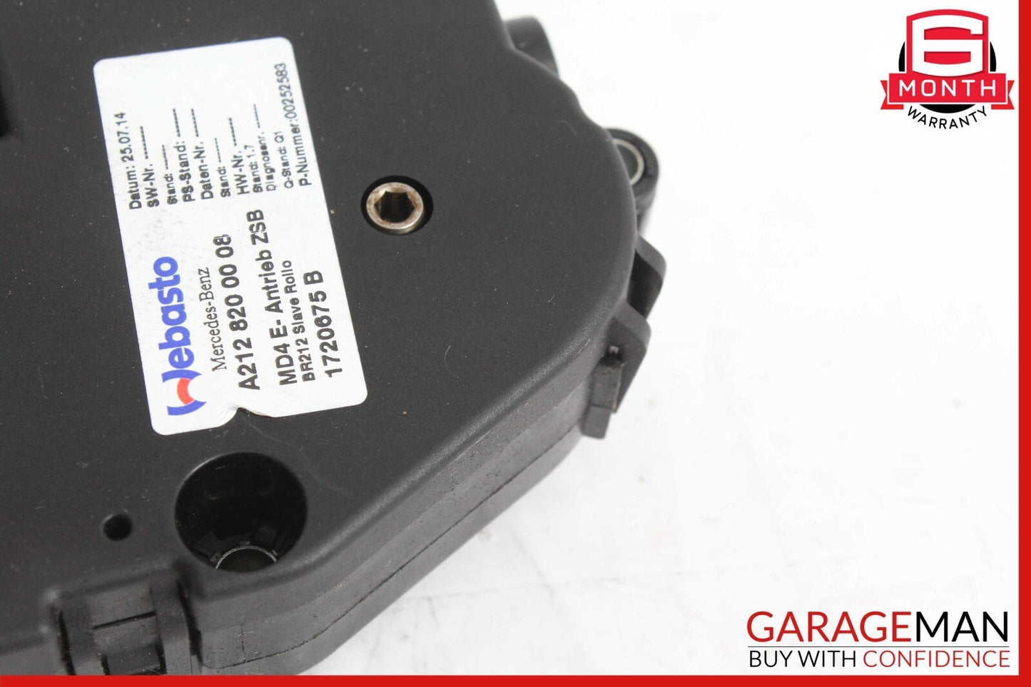 10-17 Mercedes W207 E350 C250 C350 Roof Sun Shade Screen Roller Blind Motor OEM