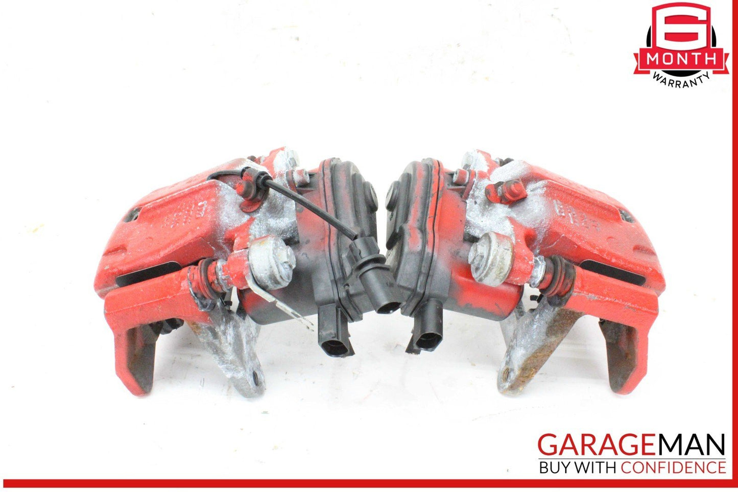 12-17 Audi A7 A6 Rear Left & Right Side Brake Calipers Set of 2 Pc OEM