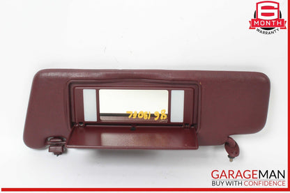 84-93 Mercedes W201 190E 190D Left Driver Side Sunvisor Burgundy OEM