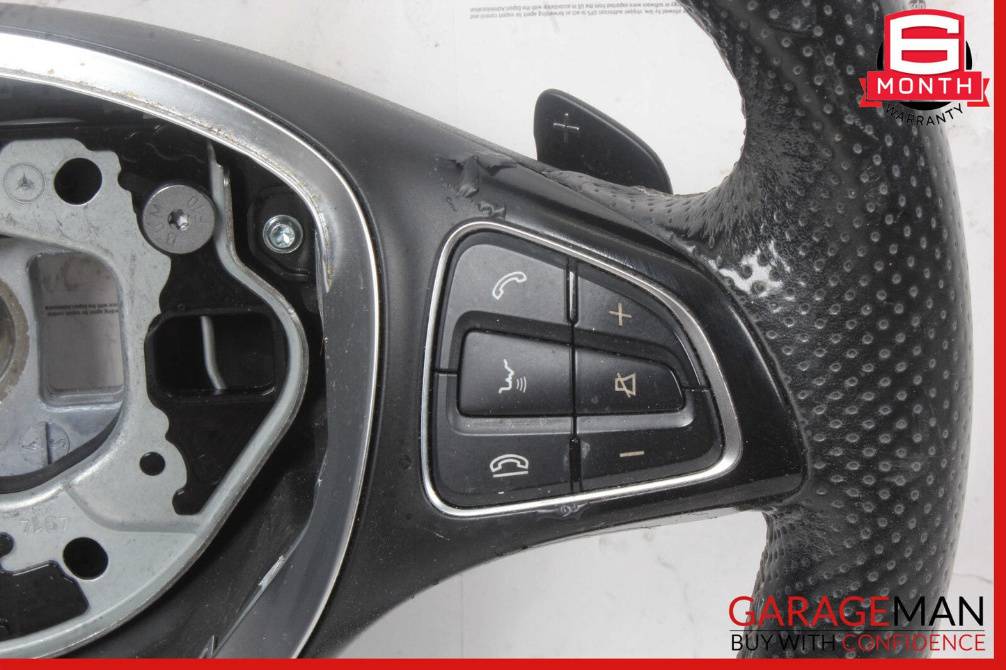 14-20 Mercedes W117 CLA250 GLA250 Steering Wheel w/ Paddle Shifters Assy OEM