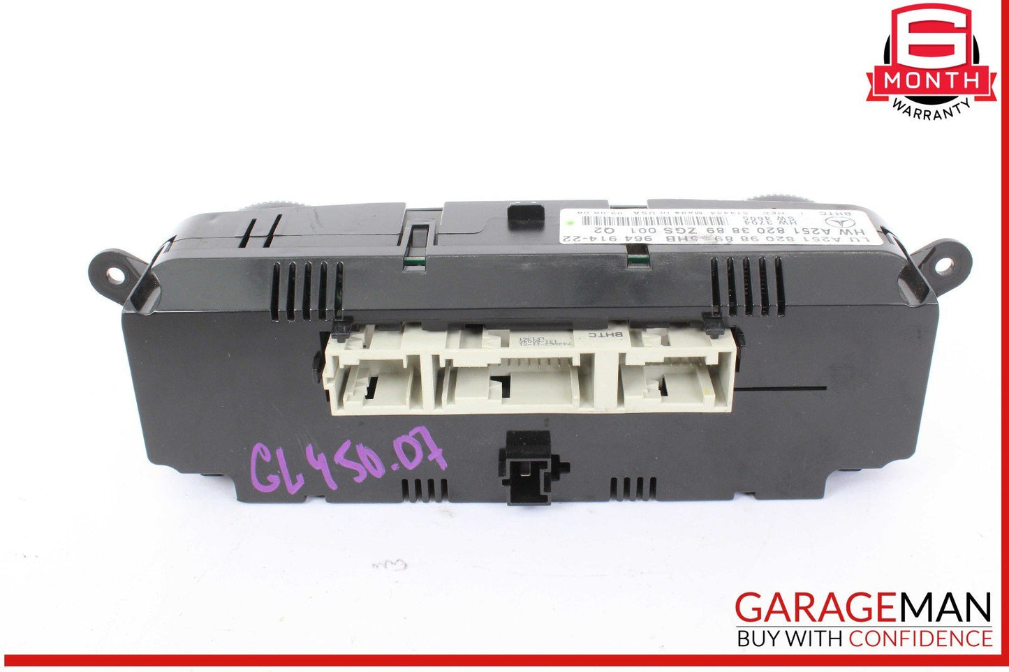 06-13 Mercedes X164 GL450 ML500 A/C AC Heater Climate Control Switch OEM