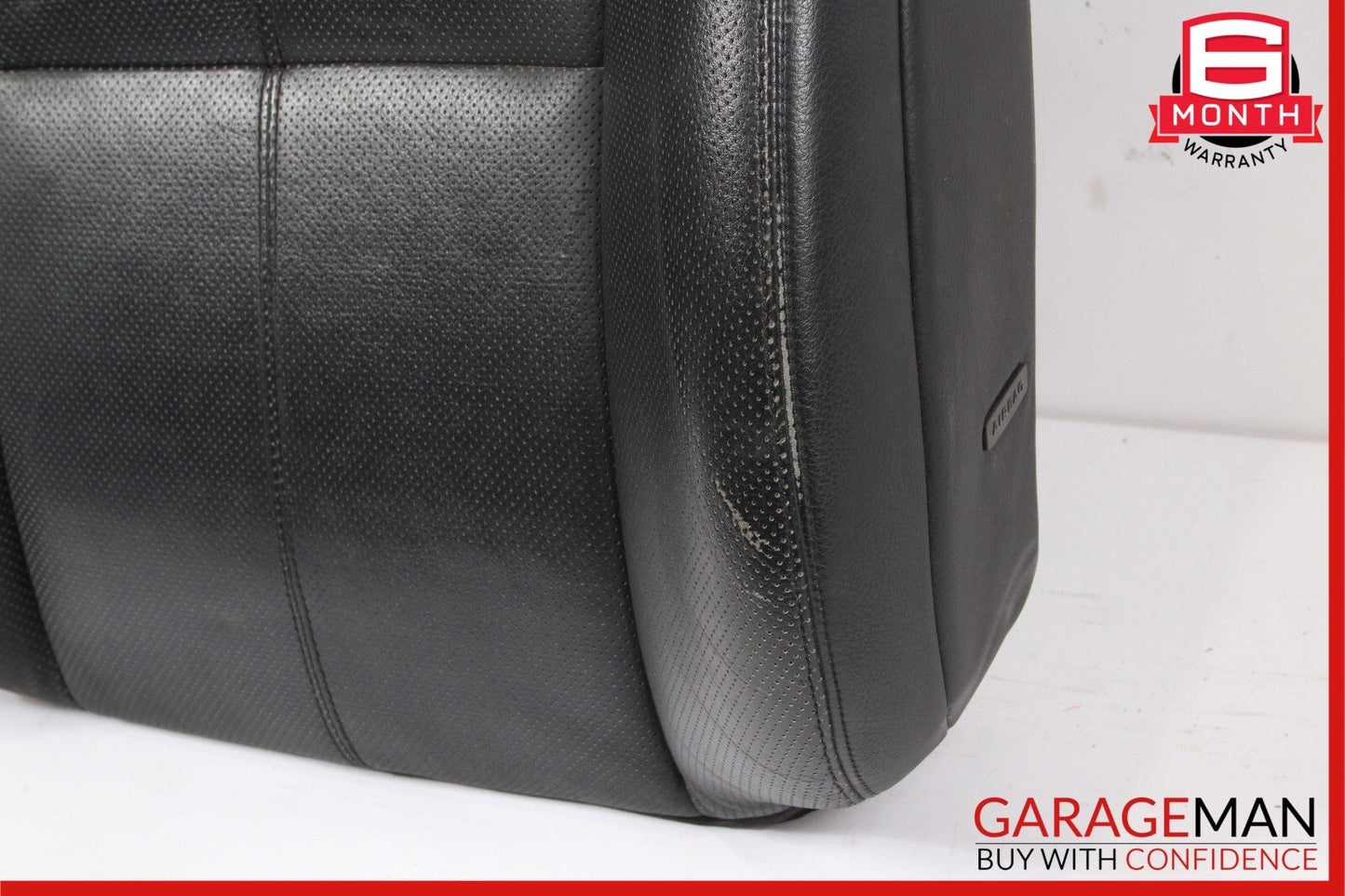 07-09 Mercedes W221 S450 S550 Front Left Side Top Upper Seat Cushion Cover Black