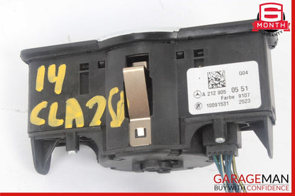08-20 Mercedes W117 CLA250 Headlight Fog Light Switch Control Module OEM