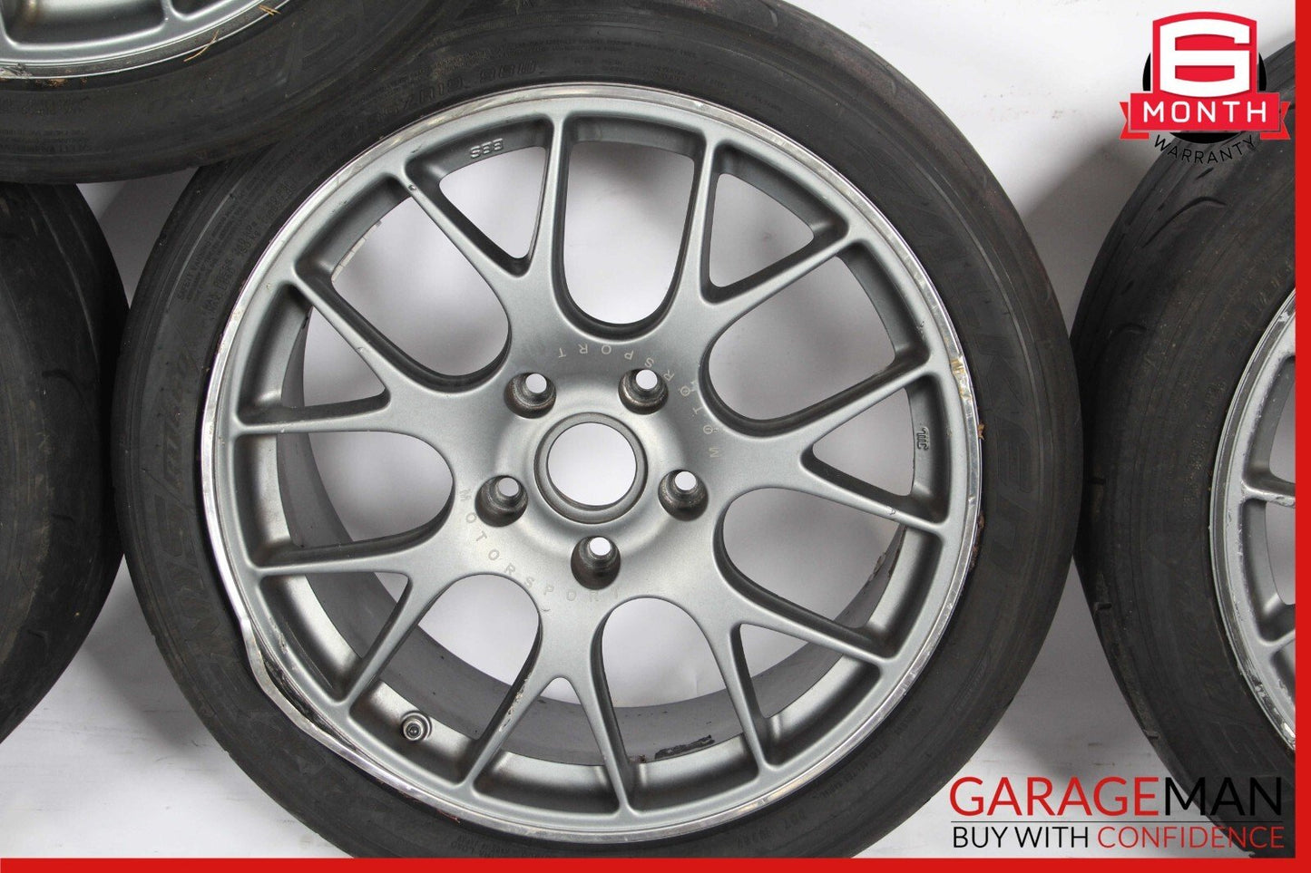 BBS Complete Staggered 10x8.5 R19 Front & Rear Wheel Tire Rim Set of 4 Pc Falken