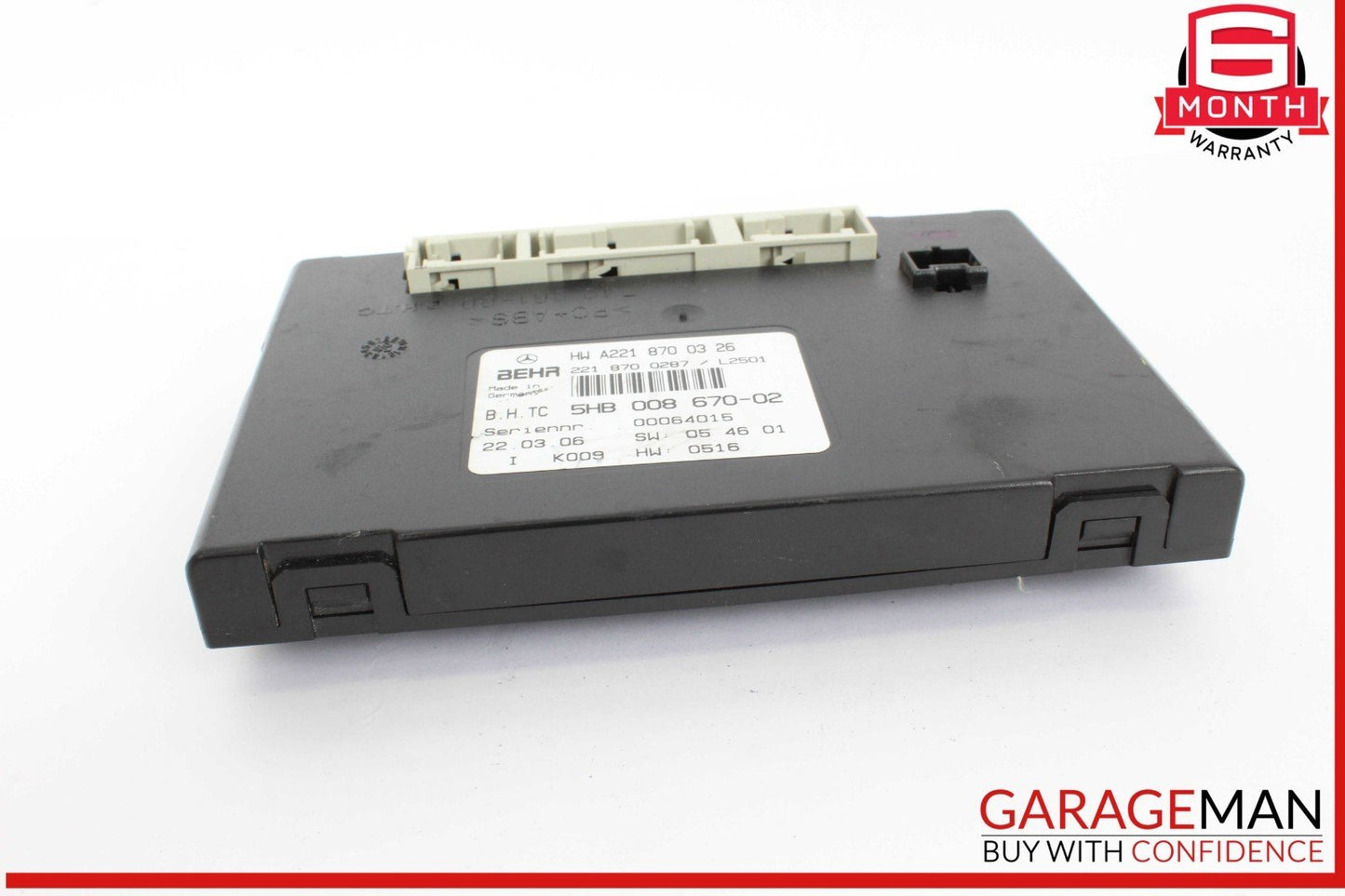 07-09 Mercedes W221 S550 S65 AMG AC A/C Air Heater Blower Climate Control Module