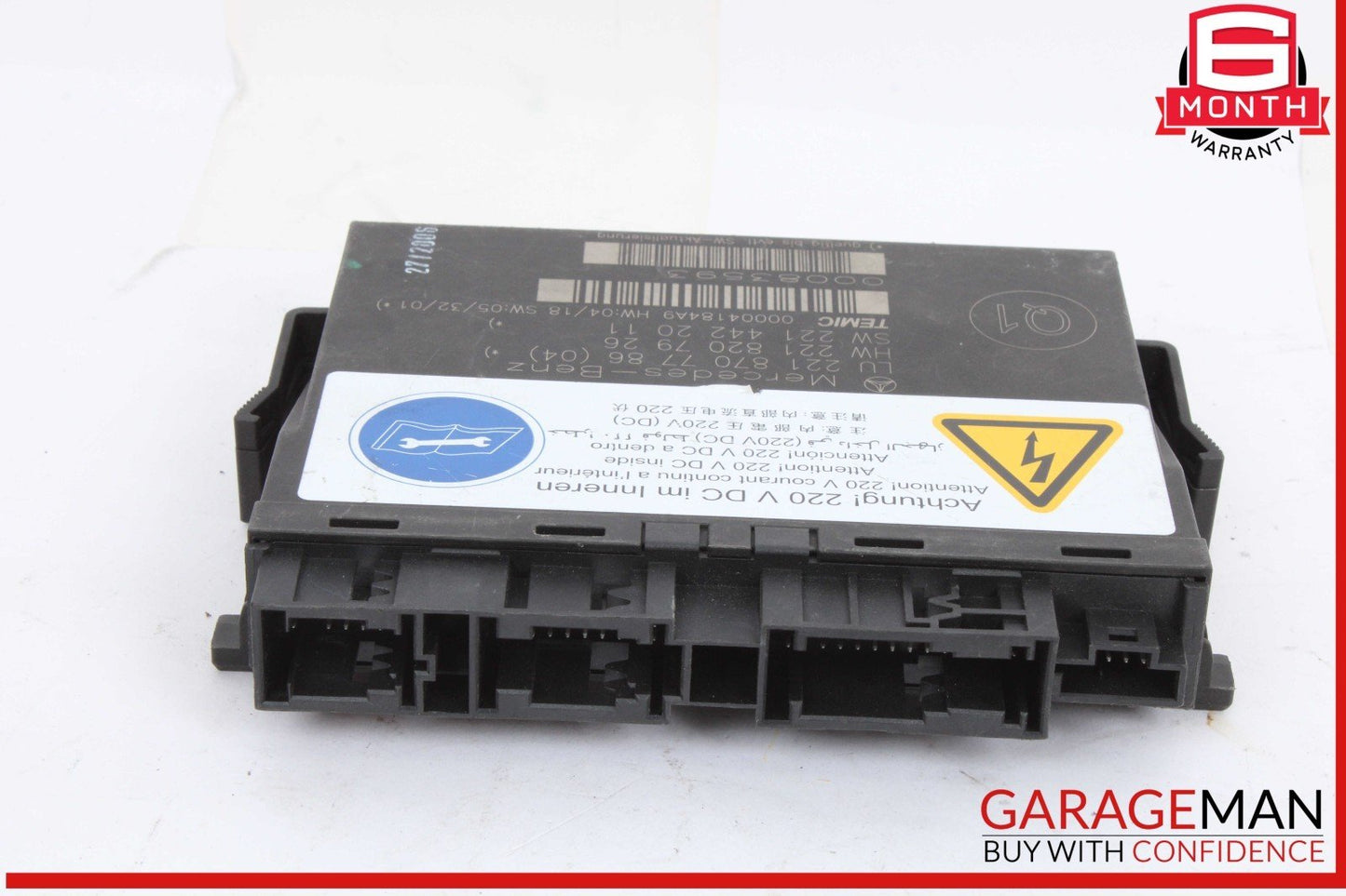 07-10 Mercedes-Benz S550 W221 Seat Contour Control Module 2218707786