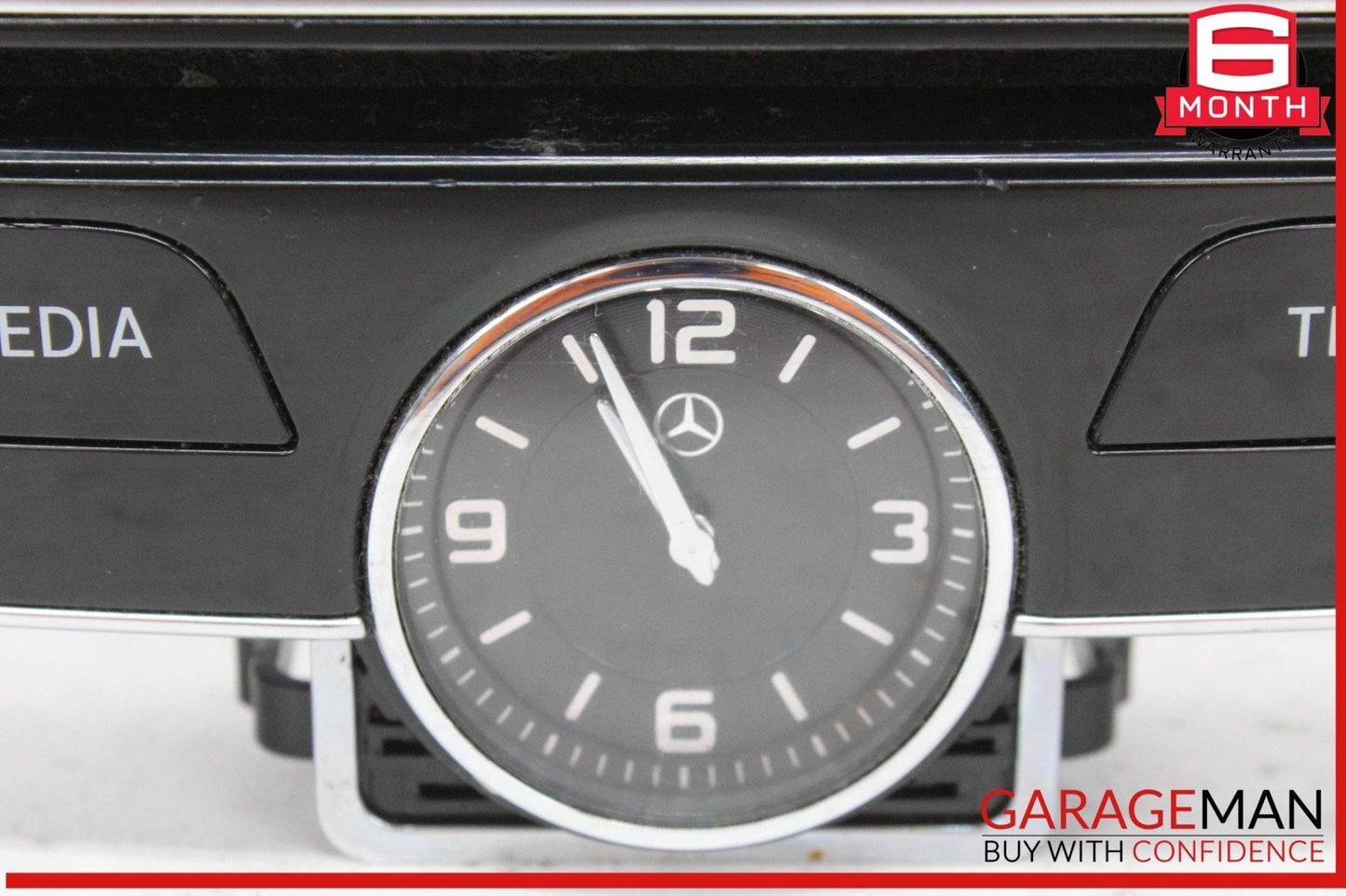 15-18 Mercedes W205 C300 Front Center Dash Hazard Control Switch w/ Clock OEM