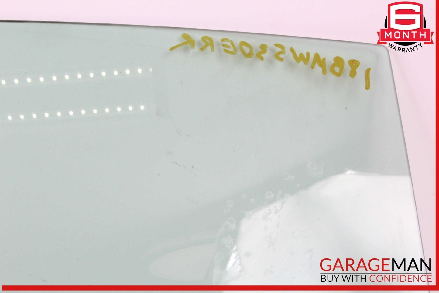 17-20 BMW 530E Rear Right Passenger Side Door Window Glass OEM