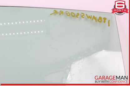 17-20 BMW 530E Rear Right Passenger Side Door Window Glass OEM